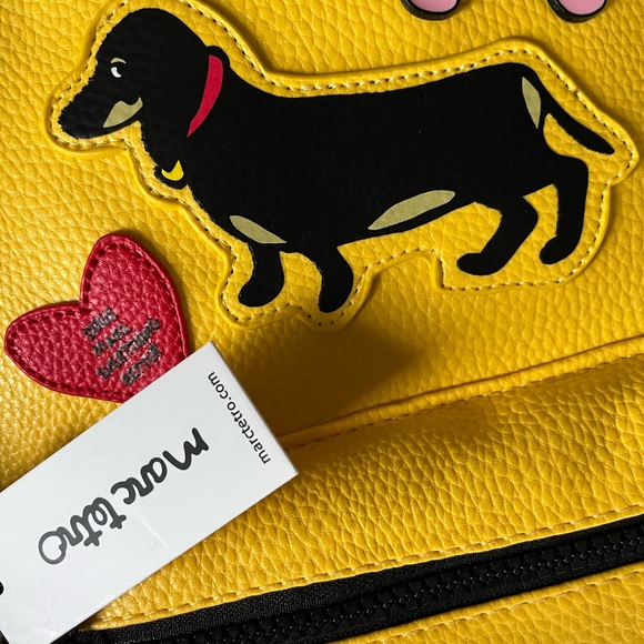 Marc Tetro dachshund, mini bag backpack wallet great for dog lovers new attacks - Picture 6 of 13